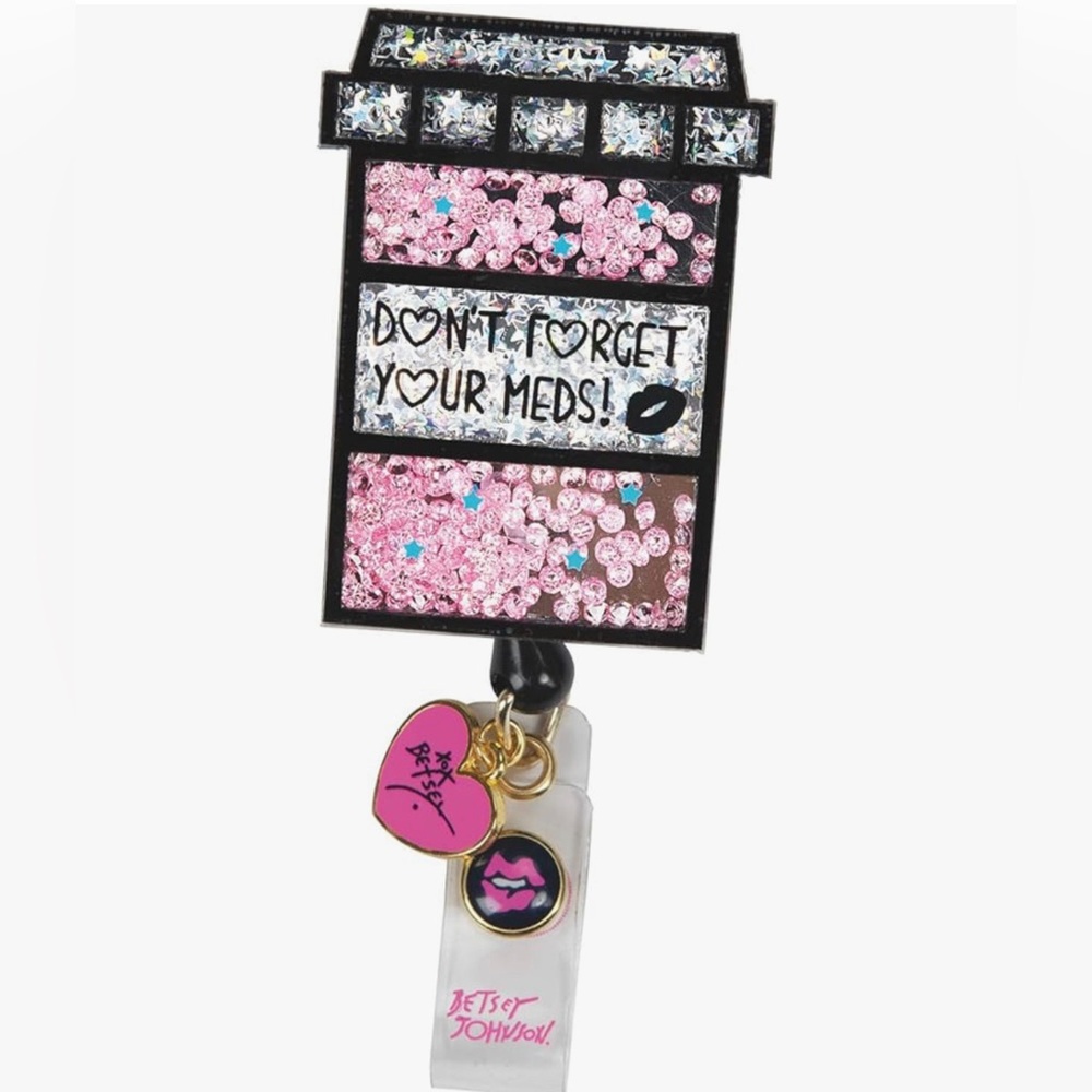 NWT Betsey Johnson Badge Reel